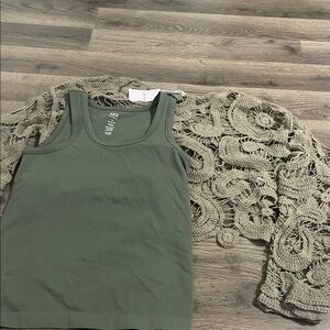 BKE Olive Green Tank Top